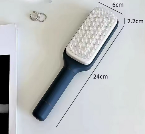 Brosse à cheveux rétractable facile à nettoyer